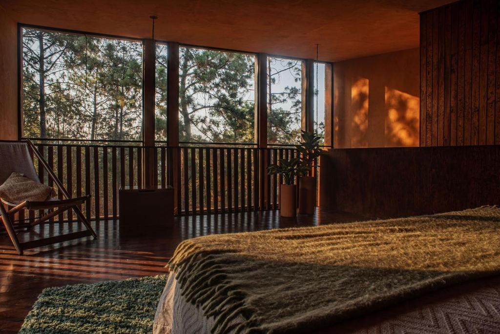 Cabana Lujo Con Alberca Climatizada Vistas Al Bosque De מסמיטלה מראה חיצוני תמונה