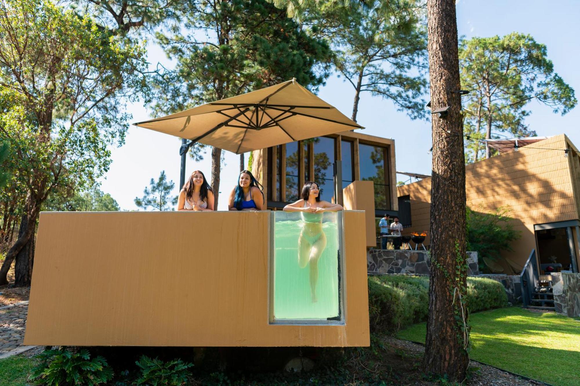 Cabana Lujo Con Alberca Climatizada Vistas Al Bosque De מסמיטלה מראה חיצוני תמונה